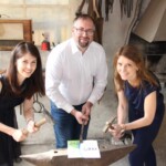Leitung Festbuchteam: v.l. Isabel Müller, Thorsten Heilig, Nina Petermann Festbuchteam
