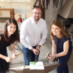 Leitung Festbuchteam: v.l. Isabel Müller, Thorsten Heilig, Nina Petermann Festbuchteam