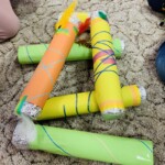 selbst gebastelte Regenmacher zum Thema Wetter